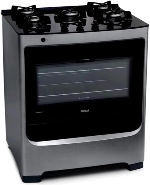 Fogão Consul Inox com Mesa de Vidro